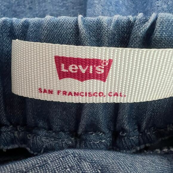 LEVI'S SAN FRANCISCO TODDLER GIRLS DENIM SLEEVLESS JUMPER BLUE SIZE 18 MONTHS - Picture 9 of 9